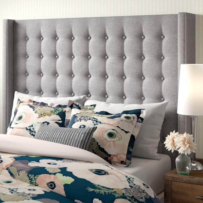 Chilton Button Upholstered Wingback Headboard & Reviews Joss & Main